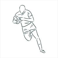 Handball-Vektorskizze vektor