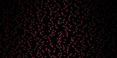 mörkrosa, röd vektorbakgrund med små och stora stjärnor. vektor