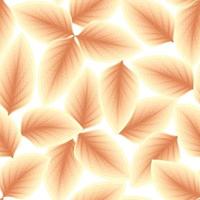 sommernahtloses tropisches muster mit orangefarbenem laub und pflanzenblättern auf weißem hintergrund. modernes abstraktes Design für Stoff, Papier, Inneneinrichtung. Herbst Hintergrund. Naturtapete. Hintergrund vektor