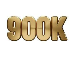 900.000 Follower-Texteffekt vektor