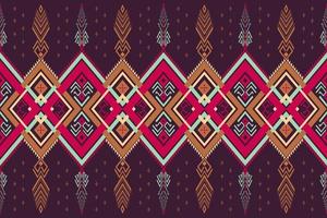 geometrisk etnisk stil sömlös mönster. design för tyg, tapet, bakgrund, matta, Kläder. stam- etnisk vektor textur. vektor illustration.