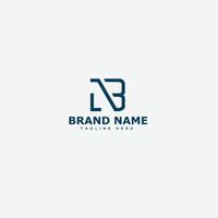 nb logotyp design mall vektor grafisk branding element.