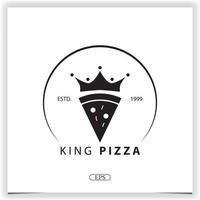 kung pizza logotyp premie elegant mall vektor eps 10