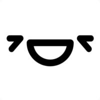 Symbol für lachendes Gesicht vektor