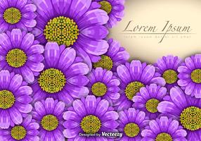 Vector lila Blumen Hintergrund