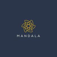 Mandala-Konzeption. einfaches Vektormandala 4 vektor