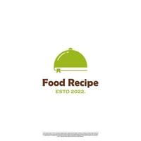 mat recept logotyp design modern begrepp vektor