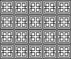 Nahtloses Muster mit abstrakter Linie, schrägen schwarzen Segmenten, Mustern, Textilhintergrund. Schwarz-Weiß-Design. Vektor-Illustration vektor