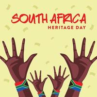 Happy Heritage Day Afrika Poster vektor