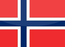 norwegischer Flaggenvektor handgezeichnet, norwegischer Kronenvektor handgezeichnet vektor