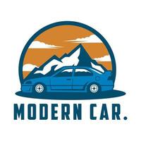 Muscle-Car-Logo - Vektorauto ideal für Banner, Vorlagen, Embleme, Abzeichen, Kleidung pro Vektor