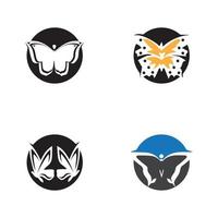 Schönheit Schmetterling Logo Vorlage Vektor Icon Design