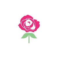 Schönheit Rose Blume Vektor Icon Design-Vorlage