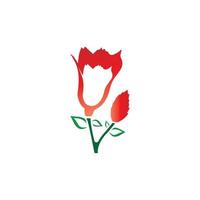Schönheit Rose Blume Vektor Icon Design-Vorlage