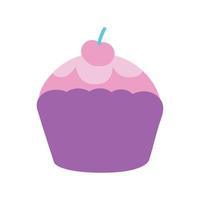 Cupcake mit Obst vektor