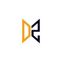 dz-Buchstaben-Logo kreatives Design mit Vektorgrafik, dz-einfaches und modernes Logo. vektor