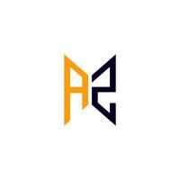 az-Buchstaben-Logo kreatives Design mit Vektorgrafik, az-einfaches und modernes Logo. vektor