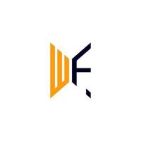 wf letter logotyp kreativ design med vektorgrafik, wf enkel och modern logotyp. vektor