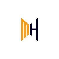 mh letter logotyp kreativ design med vektorgrafik, mh enkel och modern logotyp. vektor