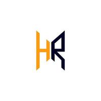 HR Letter Logo kreatives Design mit Vektorgrafik, HR einfaches und modernes Logo. vektor