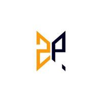 zp letter logotyp kreativ design med vektorgrafik, zp enkel och modern logotyp. vektor