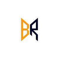 br brief logo kreatives design mit vektorgrafik, br einfaches und modernes logo. vektor