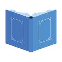blå text bok öppen vektor