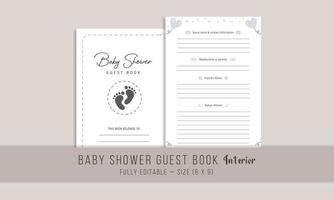 bebis dusch gäst bok interiör design vektor