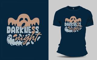 Gruseliges Halloween-T-Shirt-Design vektor