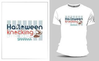 skrämmande halloween t-shirt design v2 vektor
