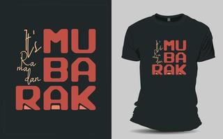 ramadan mubarak t skjorta design vektor