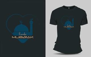 ramadan mubarak t skjorta design vektor