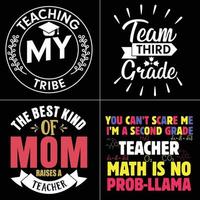 lärare dag t-shirt design lärare gåva vektor