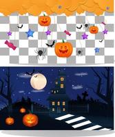 Halloween-Hintergrunddesign vektor