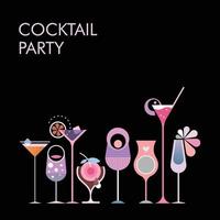 Cocktail-Party-Vektor-Banner-Design vektor