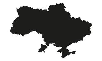 Ukraine Landkarte Silhouette Symbol. Staatsgebietsform mit Grenzpiktogramm. ukrainisches Land auf dem europäischen Kontinent. freiheit, patriotismuskonzept. isolierte vektorillustration. vektor