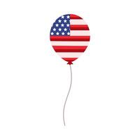 USA flagga i ballong helium vektor