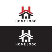 första brev h Hem logotyp ikon vektor illustration design