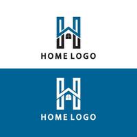 Anfangsbuchstabe h Home Logo Symbol Vektor Illustration Design