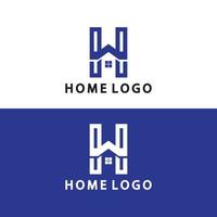 Anfangsbuchstabe h Home Logo Symbol Vektor Illustration Design