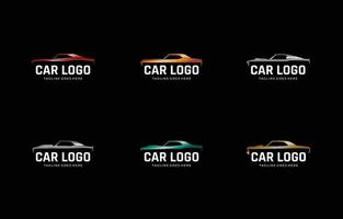 Muscle Car minimalistisches Logo vektor