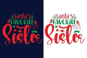 Weihnachts-Svg-T-Shirt-Design vektor