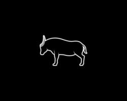 buffel översikt vektor silhuett
