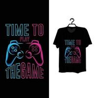 kreatives Gaming-T-Shirt-Vorlagendesign. vektor