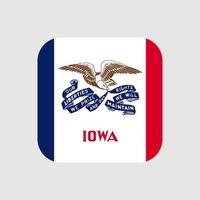 Iowa-Staatsflagge. Vektor-Illustration. vektor