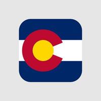 colorado stat flagga. vektor illustration.