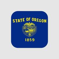 oregon stat flagga. vektor illustration.