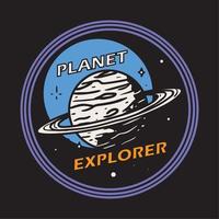 Plats planet explorer vektor