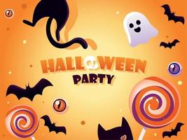 Halloween-Party-Hintergrund vektor