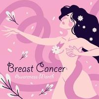 Brustkrebs-Bewusstseinsmonat, Banner vektor
